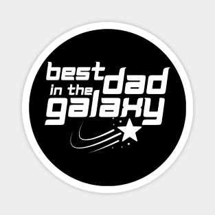 Best Dad in the Galaxy Star Space Magnet